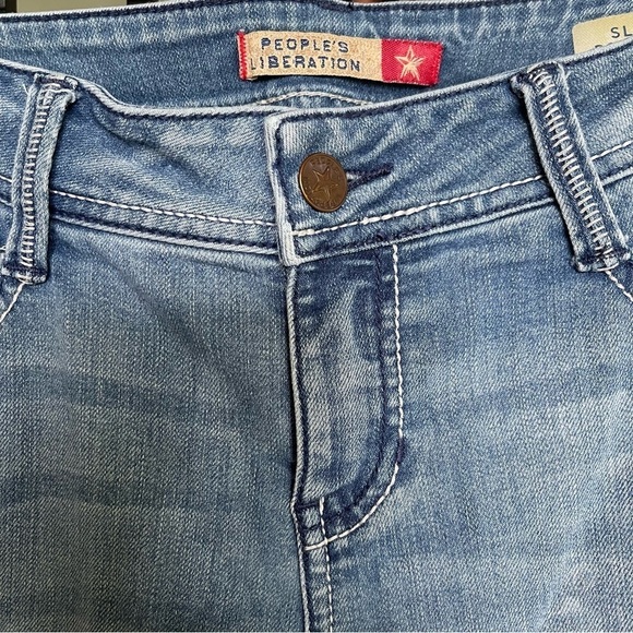 People Liberation Slim Bootcut Jeans 7/8 light wash - Picture 10 of 11